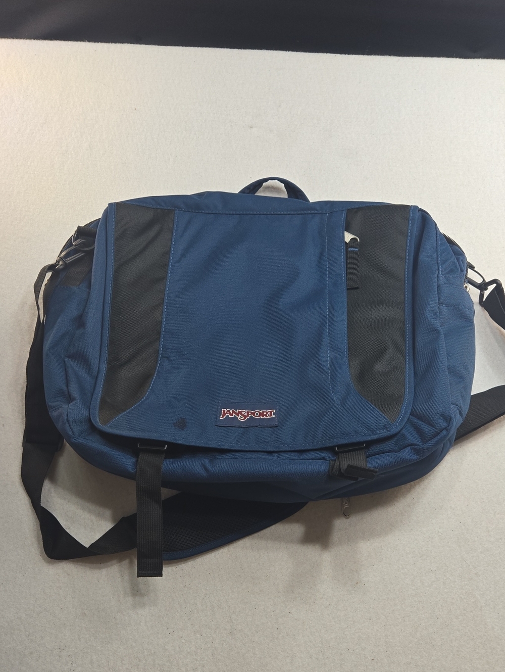 Jansport Century Brief III Navy and Black Laptop Messenger Bag